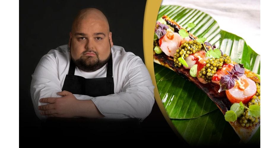 Gambero Carabinero e caviale di Daniele Rossi