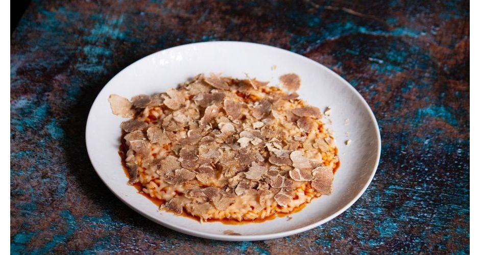 Risotto al Tartufo bianco e Fondo di Vitello